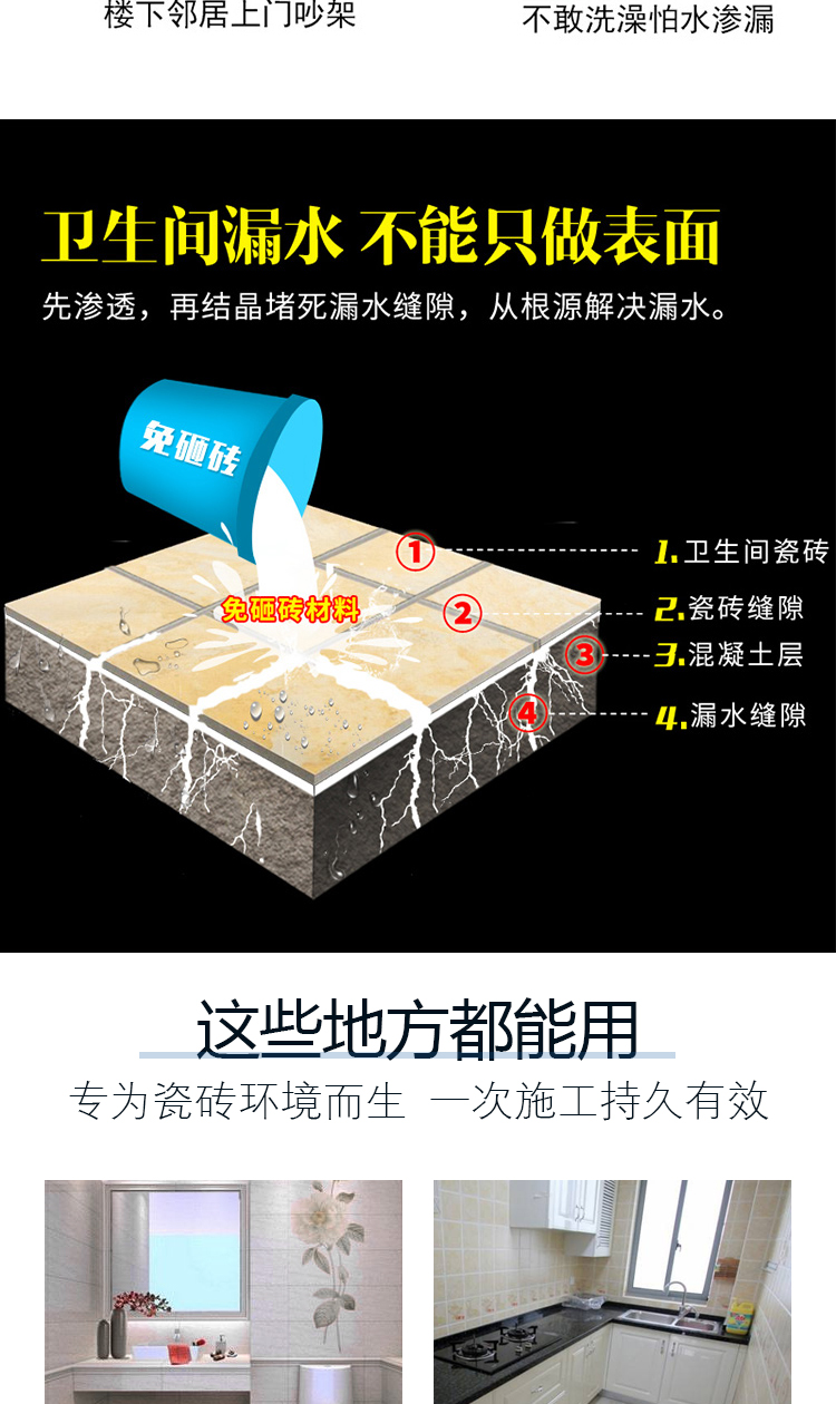 免砸磚廚衛(wèi)滲漏寶(圖3)